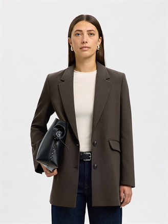 Selected Femme SlfRita LS Relaxed Blazer Melange Delicioso